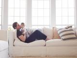 In home lifestyle session with 6 six month old baby in Southlake by Sunny Mays